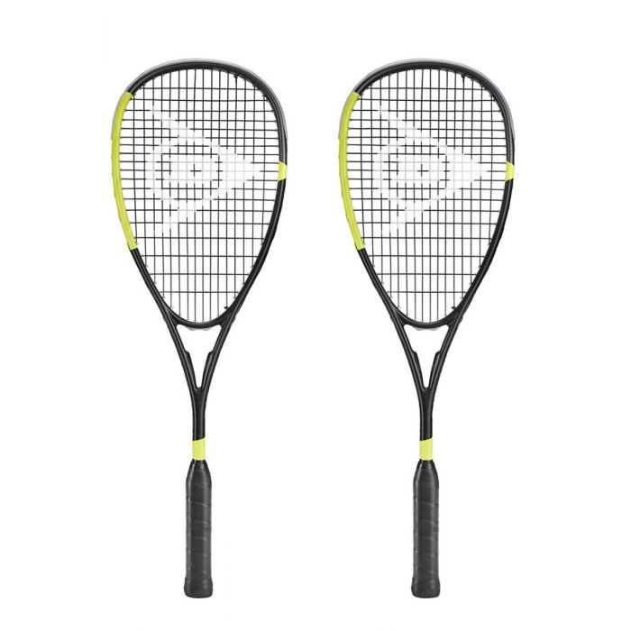3段クルーンver.2-GRAVITY STORM- Black Edition 2 x Dunlop Blackstorm Graphite 2023 squashrackets voordelig online