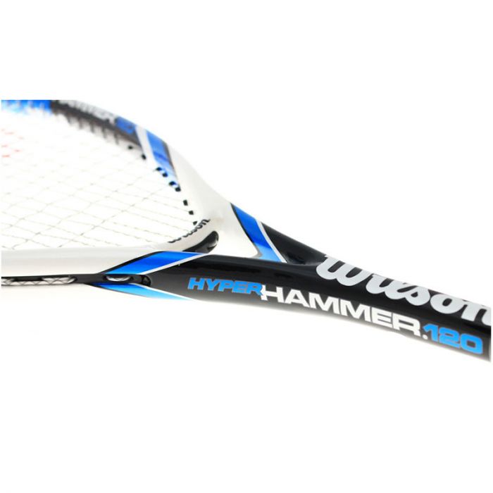 Raquette Graphite Légère Raquette Squash Lite - Graphite 120g - Tamis 499cm² - Vert/noir - WR042610H0 Wilson Hyper Hammer