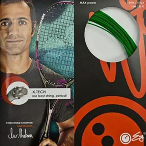 Eye X tech 1.15 squashsnaar groen 10 mtr