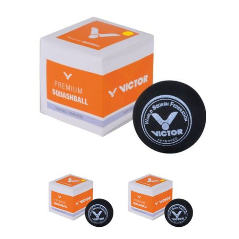 Victor Squashbal Geel 3x